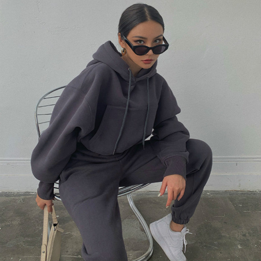 2024 Women's Casual Hoodie and Tracksuit Set