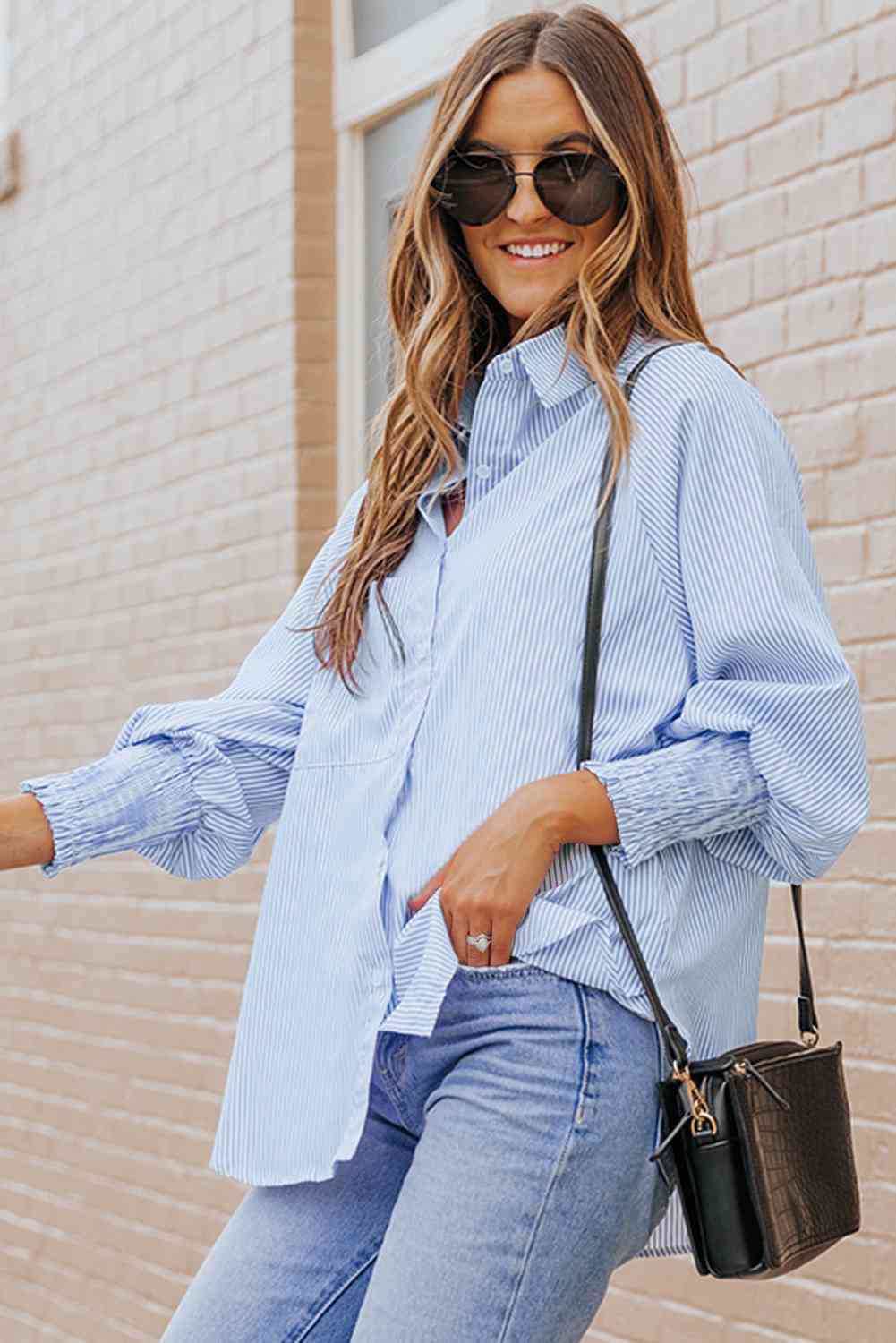 Fernanda Lantern Sleeve Shirt-