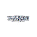 S925 Silver Moissanite Star Ring for Women