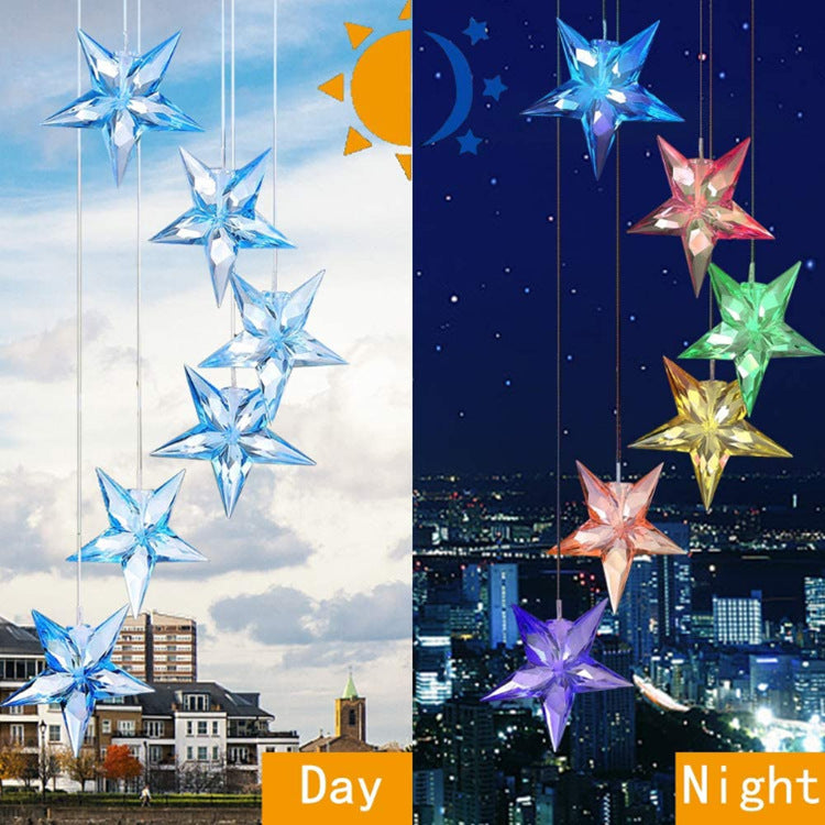 Outdoor Solar LED Wind Chime Light - Hummingbird Design