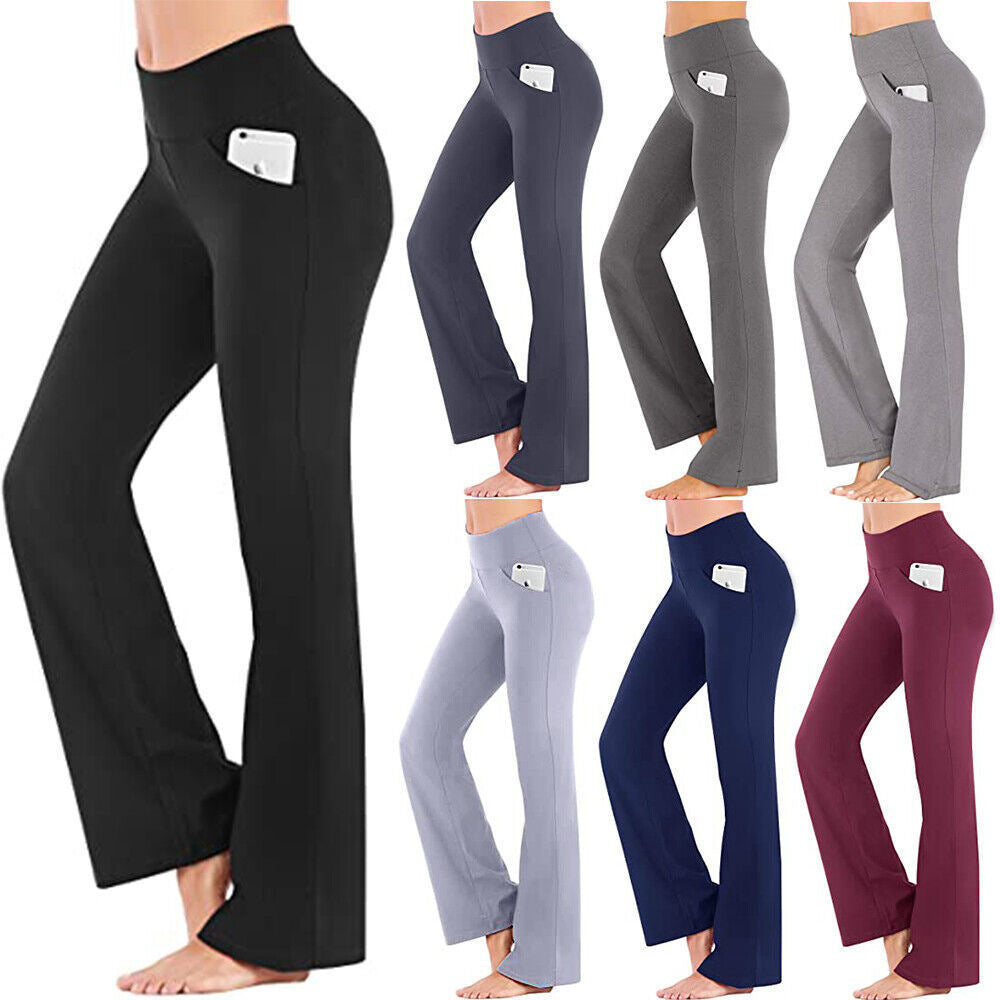 2023 Women's High-Waist Flared Yoga Pants in Stock