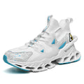 Trendy Knitted Blade Sole Sports Shoes for Teens