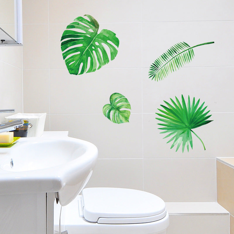 Modern Removable Leaf Wall Decals for Living Room