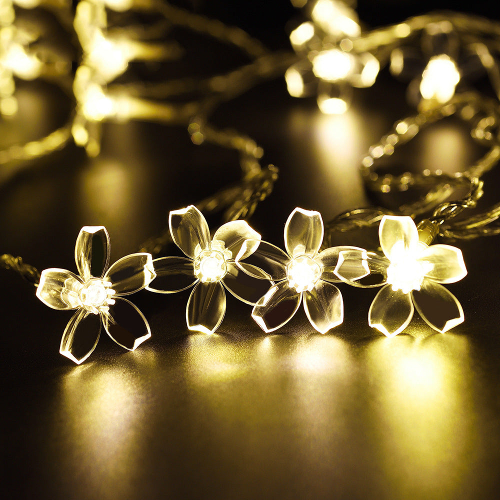Sakura Solar LED String Lights with Remote Control