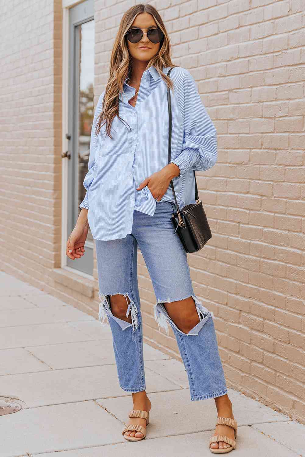 Fernanda Lantern Sleeve Shirt-