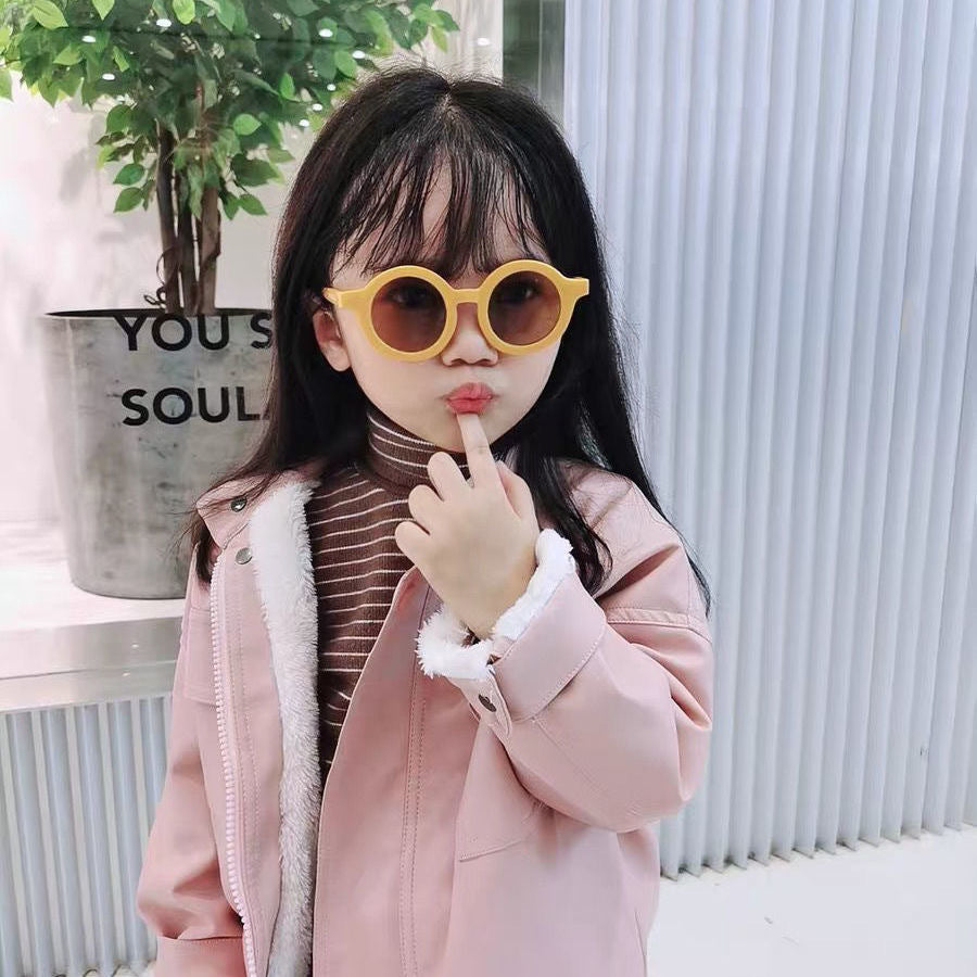 2022 Fashion Round Frame UV400 Glasses for Kids