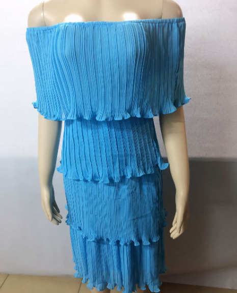 2018 Summer Off-Shoulder Layered Maxi Dress for Women