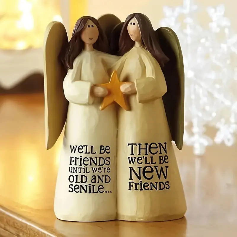 Sisters & Friends Resin Angels Figurines for Home Decor