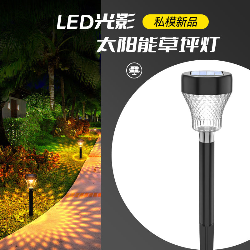 Solar Powered Waterproof Garden Pathway Projection Light