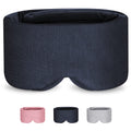 KingPavonini Sleep Mask for Women Men with Cooling/Heated Gel Pad for Dry Puffy Eyes 100% Handmade Cotton Weighted Eye Mask for Sleeping Light Blocking Blindfold Sleeping Mask for Home/Flight/Office