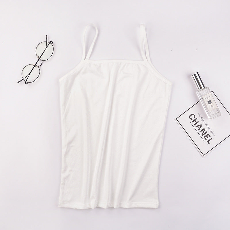 Women's Summer Camisole Top - Solid Color Basic Sleeveless