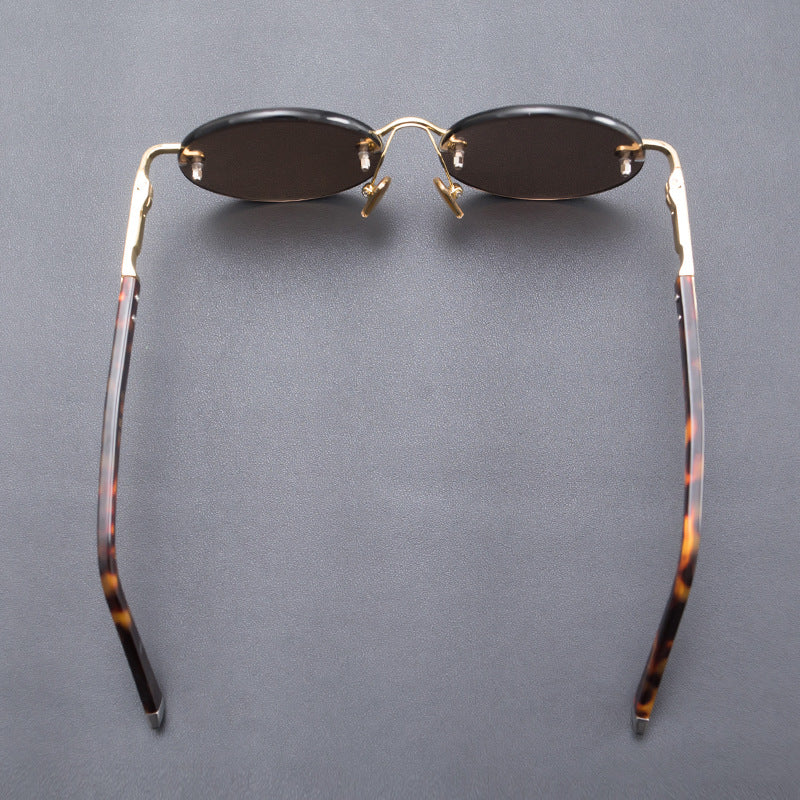 HD Crystal Vintage Round Sunglasses for Men