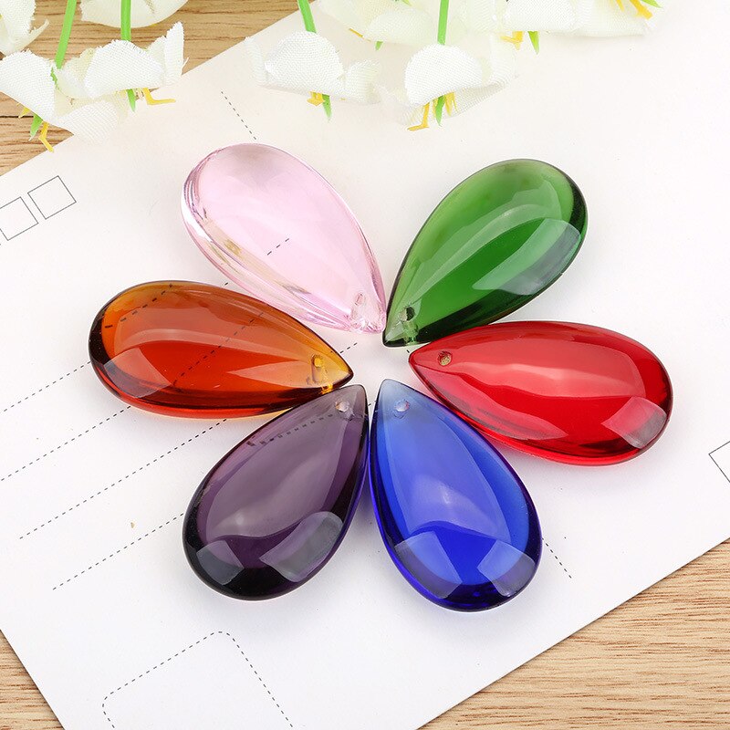 Handmade Crystal Water Drop Pendant Jewelry Beads