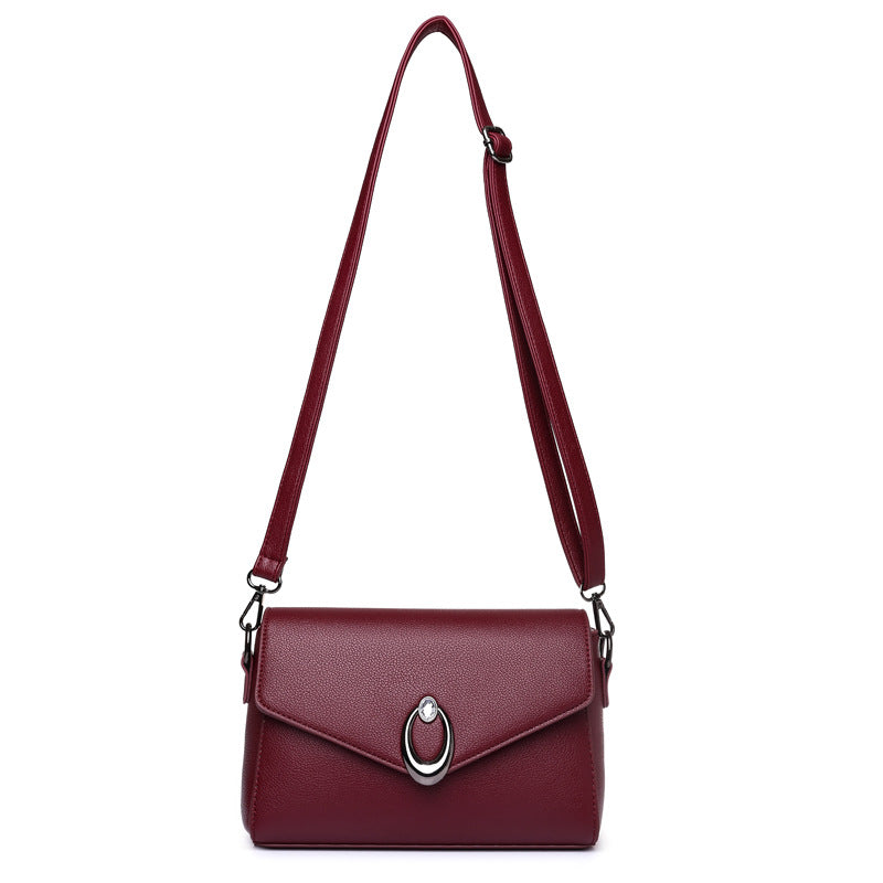 New Retro Fashion Soft Leather Women's Shoulder Bag