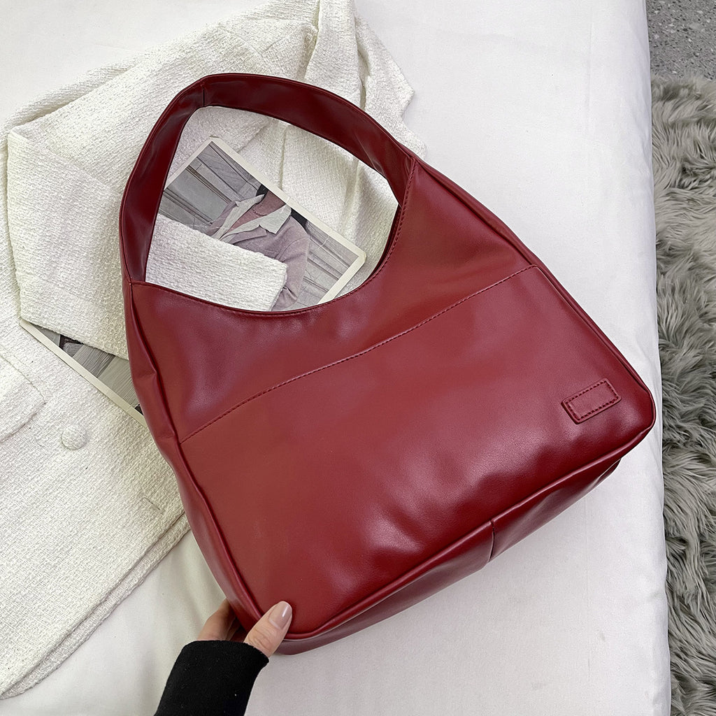 Trendy Soft Shoulder Bag for Students - Large Capacity
