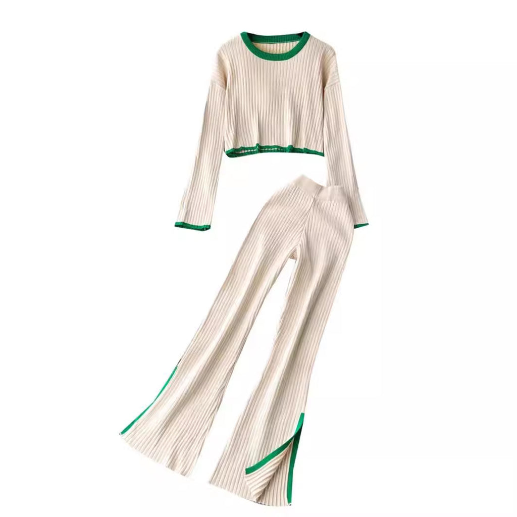 2023 Autumn Winter Fashionable Two-Piece Knit Set