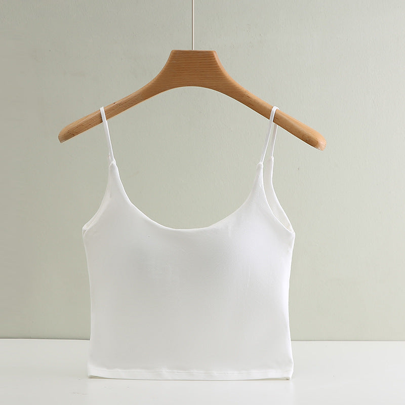 Cotton Seamless Bra Tank Top for Women Summer
