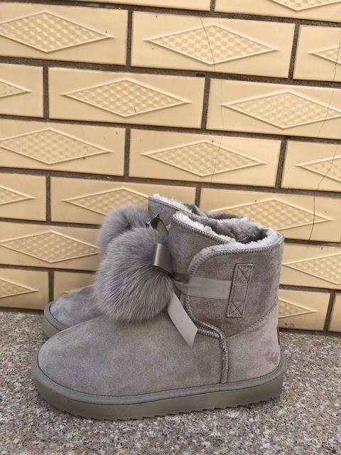 Spring Fashion Wool Ball Mid-Tube Casual Cotton Boots
