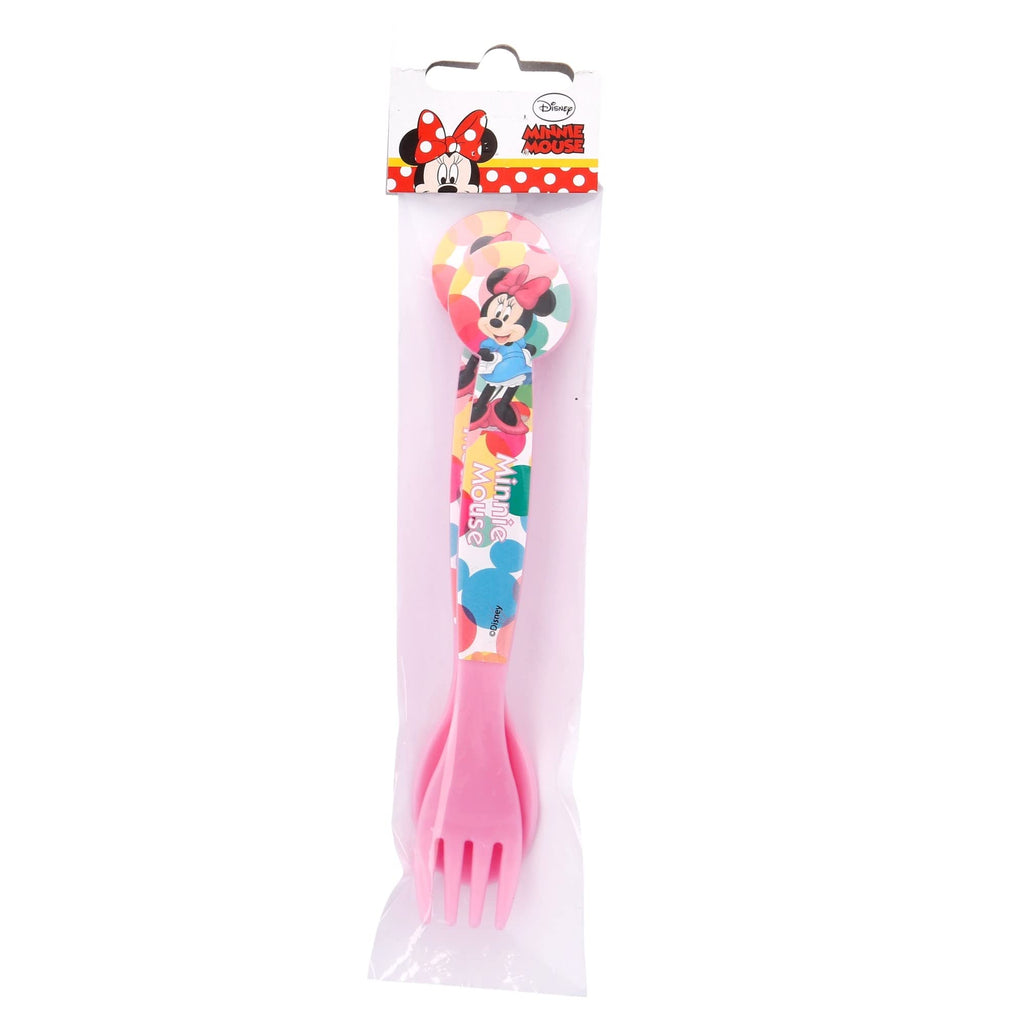 Stor |2 Pcs Pp Cutlery Set in Polybag Minnie Feel Good