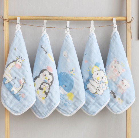 100% Cotton Face Towel Set - 5 Pieces (For Kids)