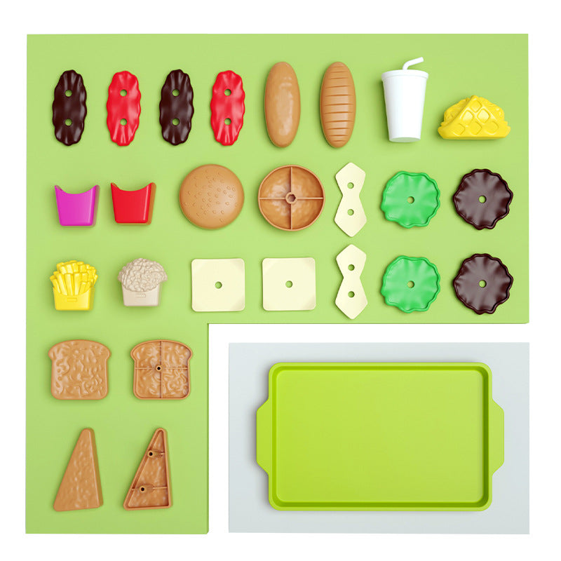 Children's Mini Hamburger and French Fries Kitchen Set
