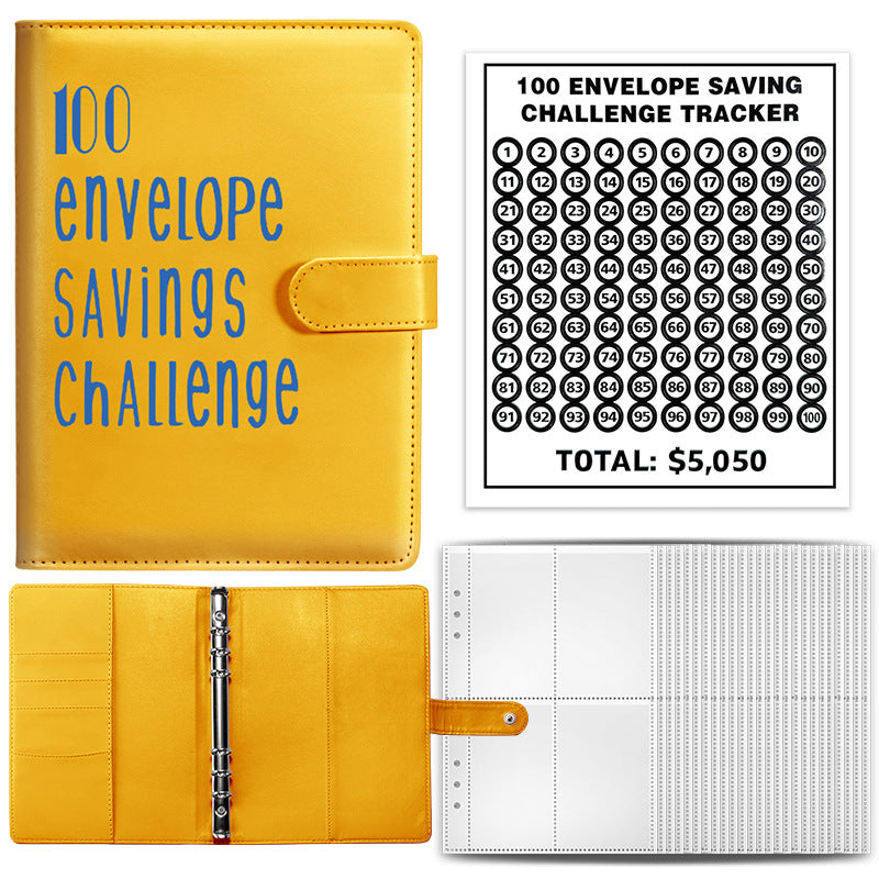 100 Envelope Challenge Notebook for Couples' Savings