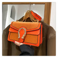 2023 Fashionable Stone Pattern Vintage Chain Shoulder Bag
