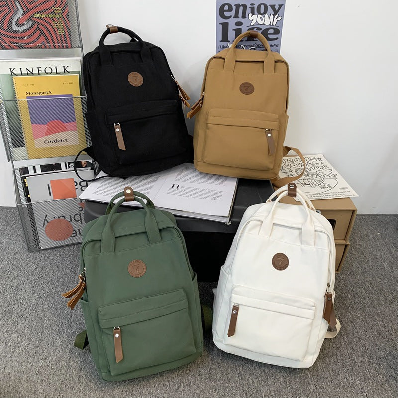 Canvas Backpack for Women - Vintage Style for Students