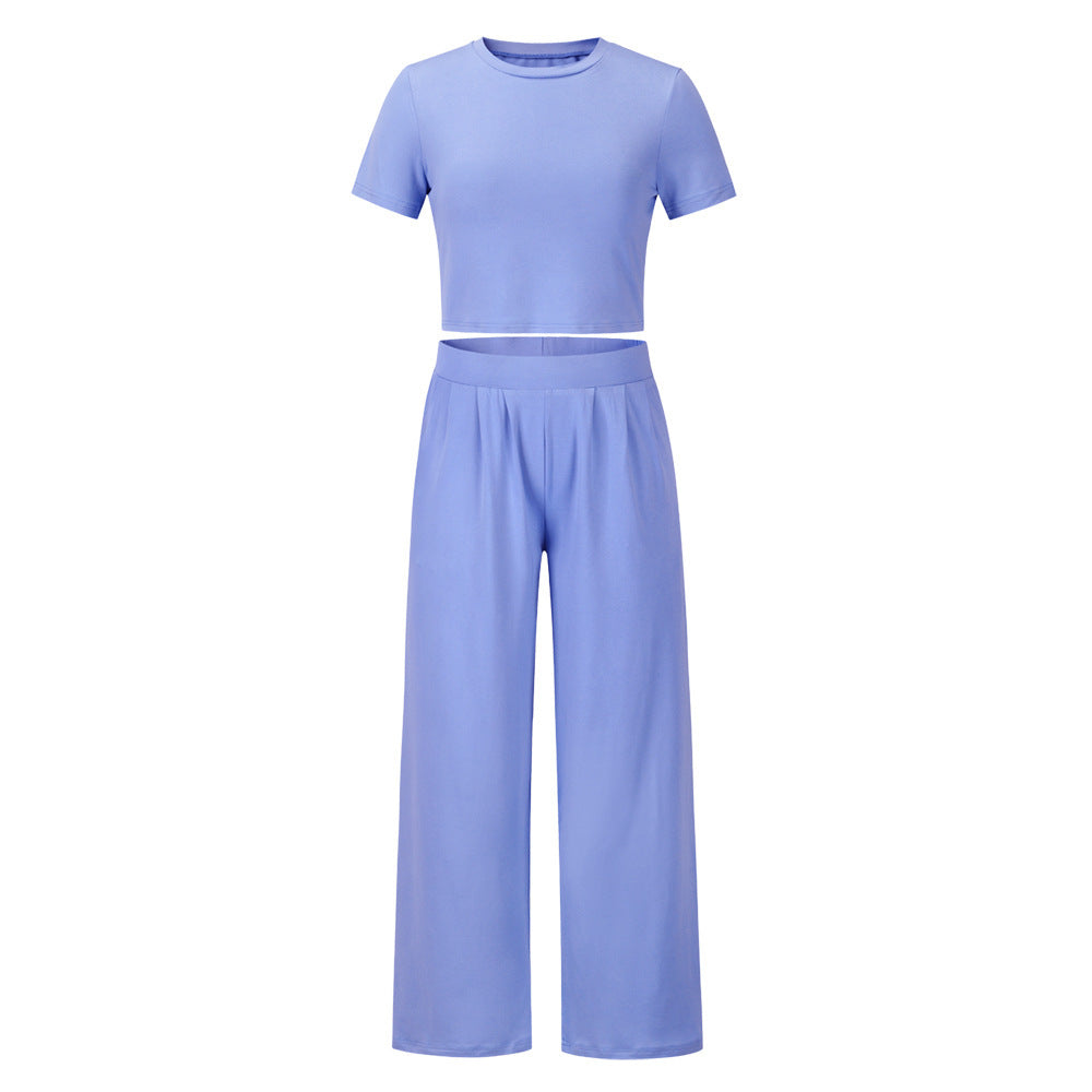 2023 Fashionable Plus Size Short Sleeve Set for Women
