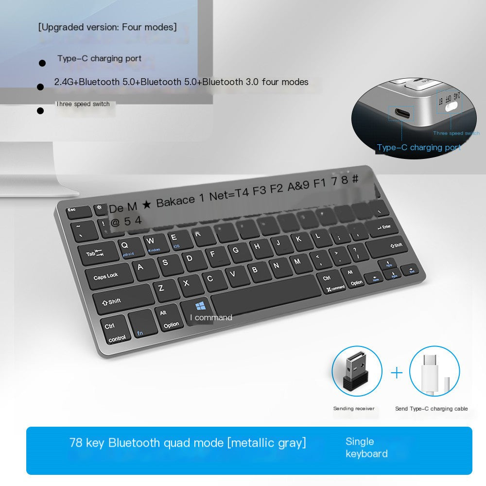 2.4G Scissor Feet Keyboard for Office and Laptop