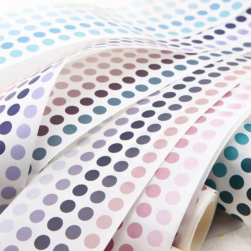 Round Dot Markers, Dot Tape, Polka Dot Planner Stickers