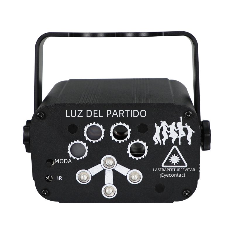 Mini Christmas Pattern Laser Projector with Rotating Lights