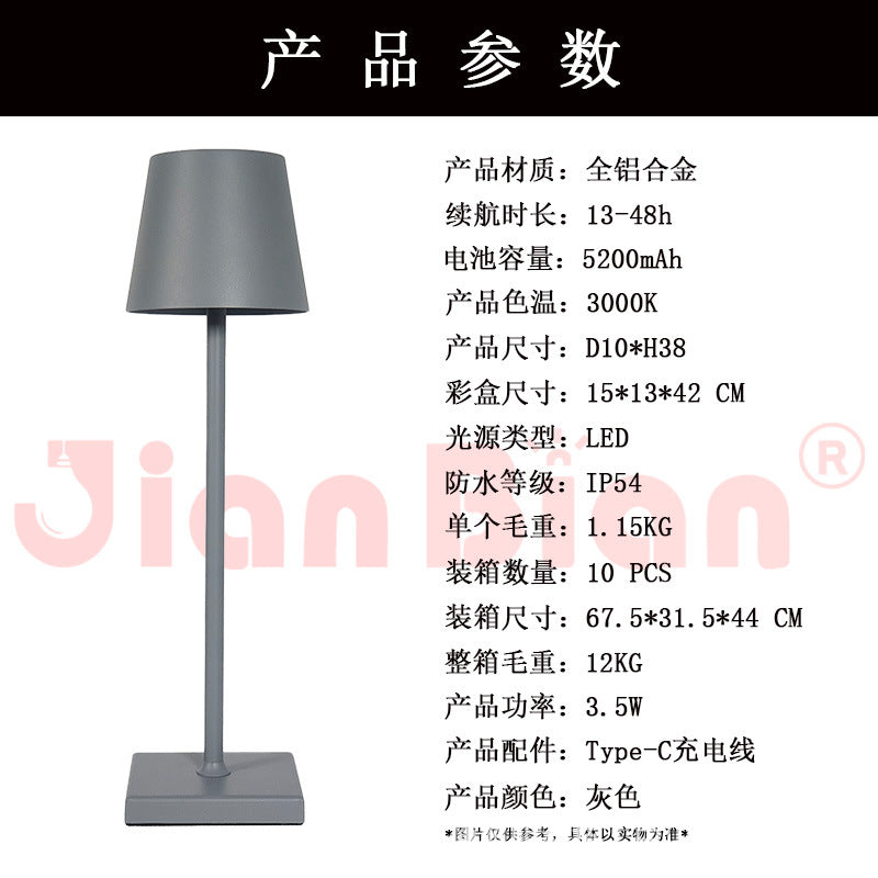 LED Creative Vintage Table Lamp with USB Charging