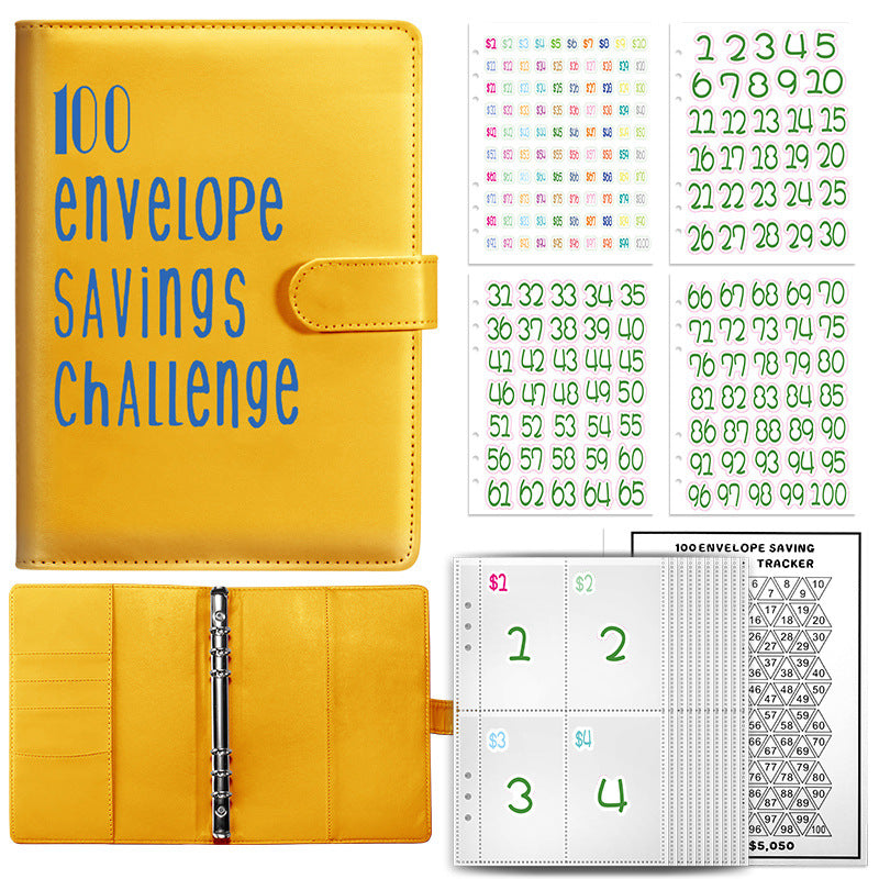 100 Envelope Challenge Notebook for Couples' Savings