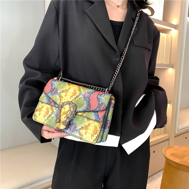 2023 New Fashion Women's Crocodile Pattern Shoulder Bag