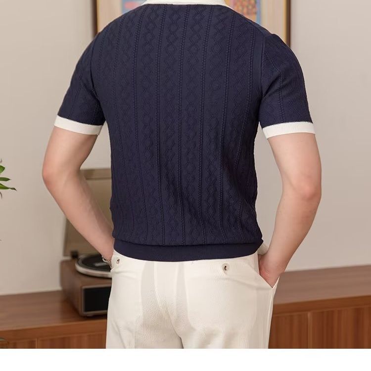 2023 Summer Korean Style Slim Fit Polo Shirt