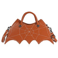 Retro Punk Style Embroidered Crossbody Handbag for Women