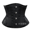 Embroidered Waist Trainer Corset Top with 4 Hooks