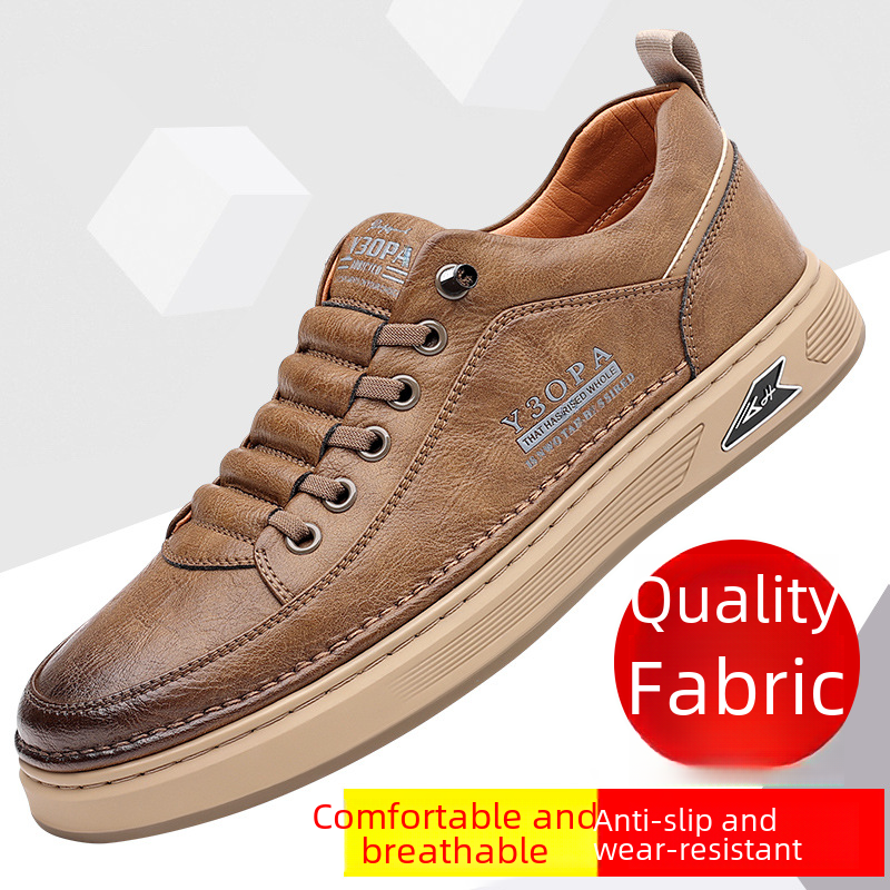 2024 Men's Soft Leather Casual Shoes - Trendy Style