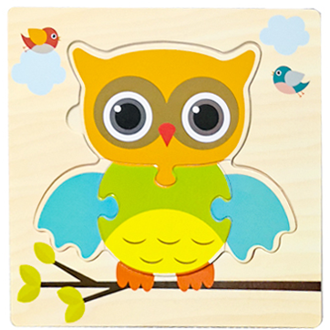 Wooden 3D Puzzle for Infants and Early Education Toys