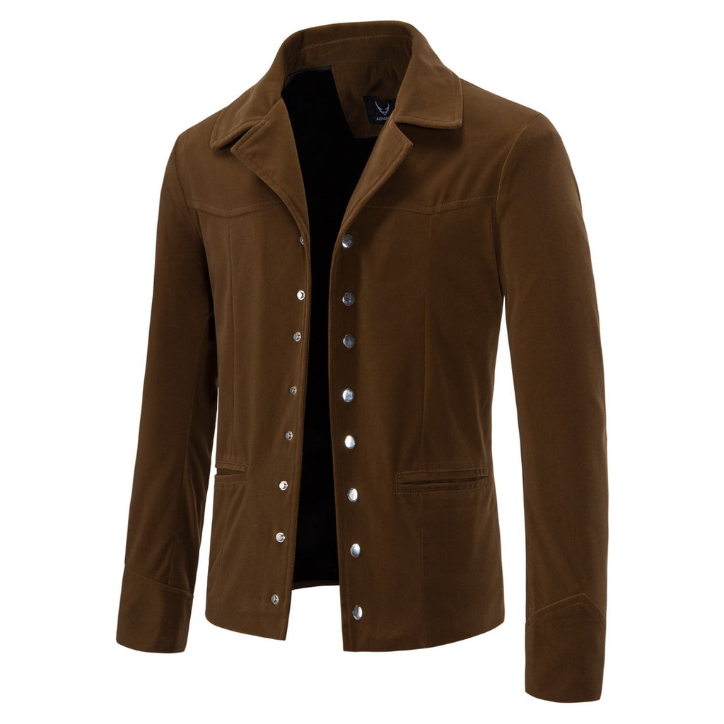 Men's Velvet Jacket - Single Breasted, Autumn/Winter 2021