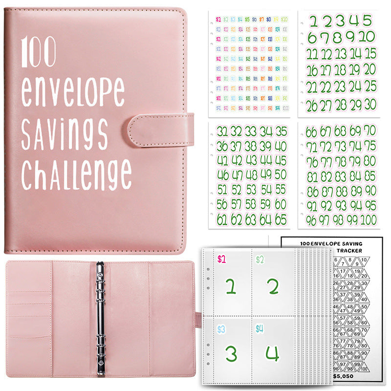 100 Envelope Challenge Notebook for Couples' Savings