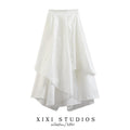 2023 Summer High-Waist Irregular A-Line Skirt for Women
