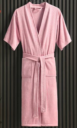 Lightweight Summer Short Sleeve Bathrobe for Couples