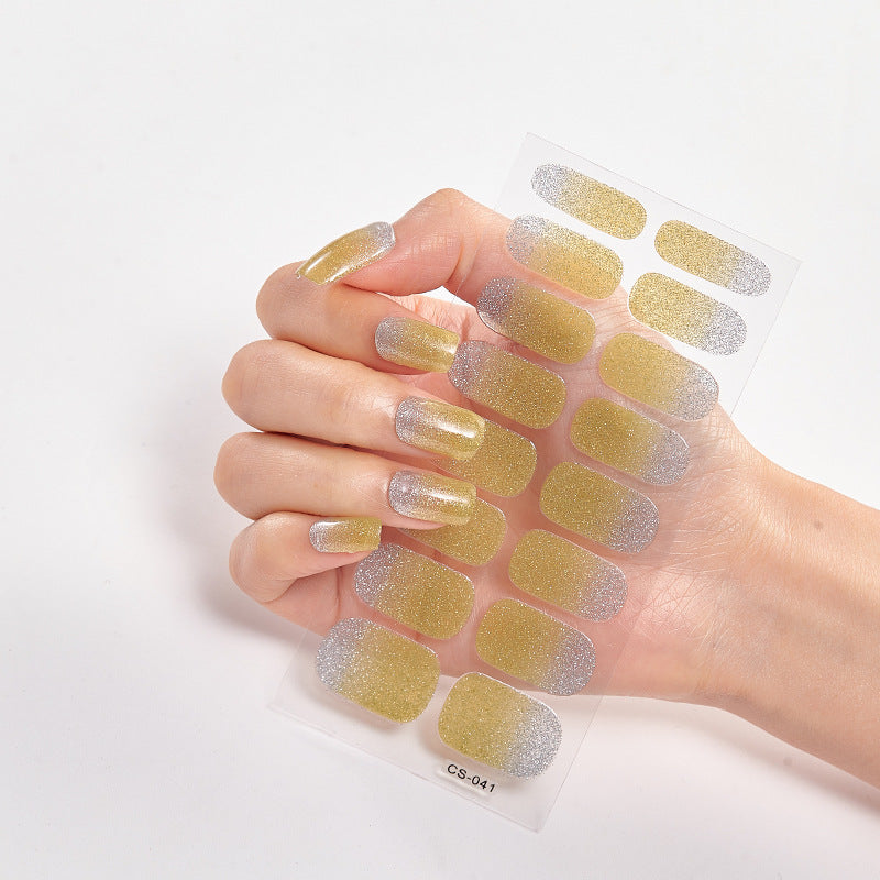 16-Color Solid Nail Stickers for Elegant Designs