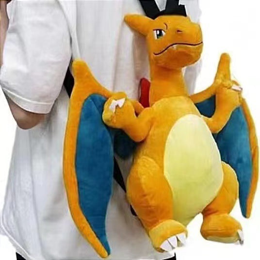 Large Plush Dragon Backpack for Students (Double Shoulder)