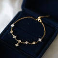 Gold-plated Exquisite Four-leaf Clover Bracelet