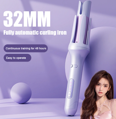 32mm Automatic Curling Iron for Effortless Waves