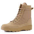 Tactical Black High-Top Combat Boots for Outdoors