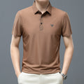 Men's Summer Stretch Polo Shirt - Lightweight Short Sleeve